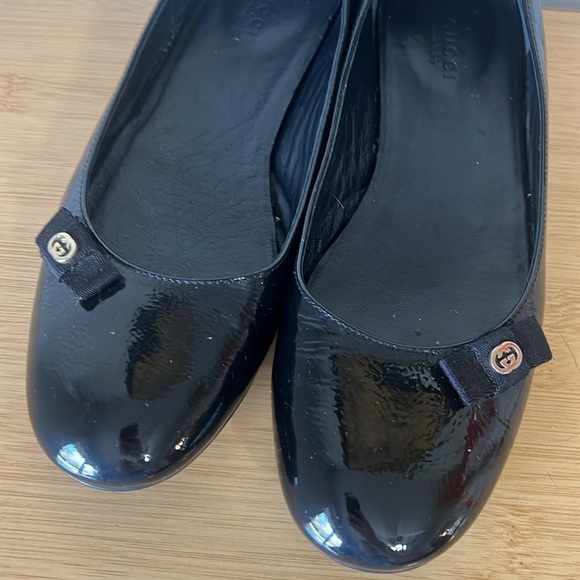 Gucci black patent leather flats size 8 - Picture 6 of 7